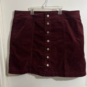Velvet skirt